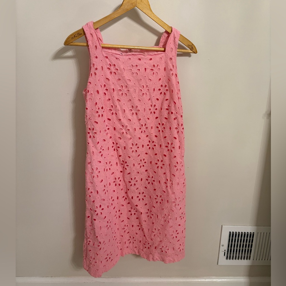 Talbots Pink Eyelet Dress